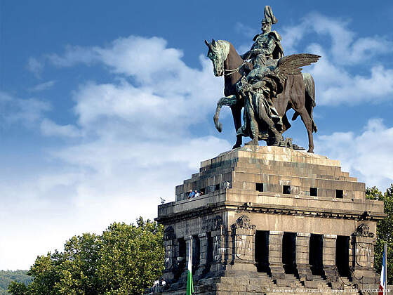 Koblenz: Reiterstatue von Kaiser Willhelm I.