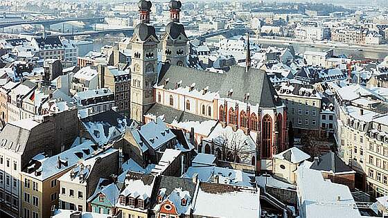 Liebfrauenkirche Koblenz im Winter
