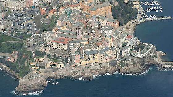 Blick auf Bastia Korsika