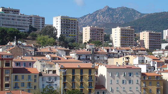 Blick auf Ajaccio Korsika