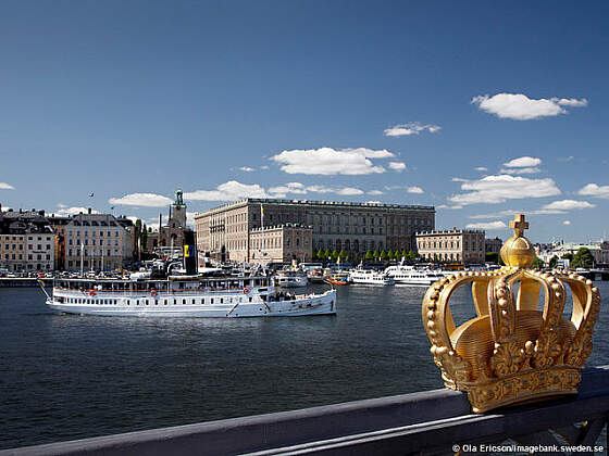 Stockholmer Schloss - Ansicht vom Wasser