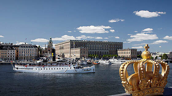 Stockholmer Schloss - Ansicht vom Wasser