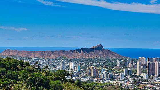 Blick auf Waikiki, Oahu - Hawaii