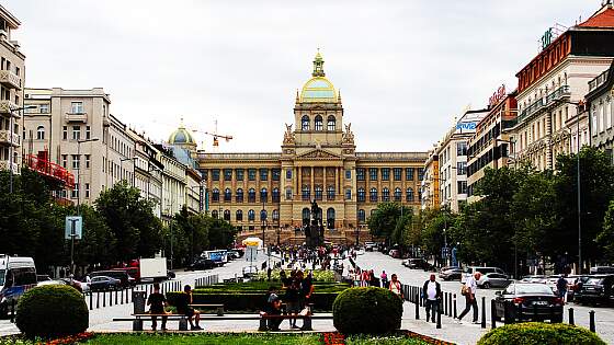 Tschechien, Prag: Wenzelsplatz
