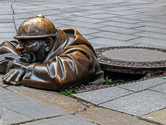 Bratislava: Man at Work