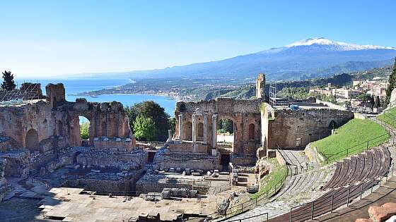Sizilien: Theater von Taormina