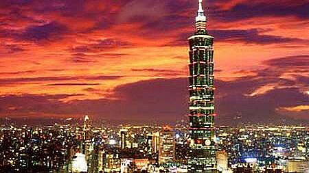 Taipei 101 bei Nacht