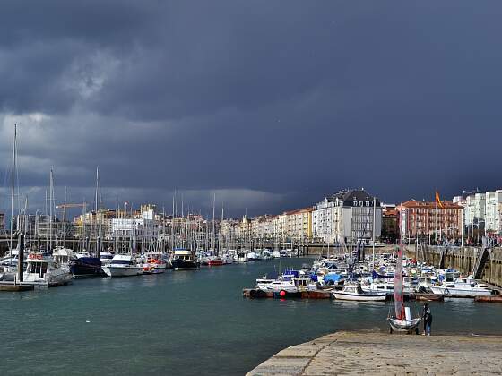 Spanien, Kantabrien: Santander Hafen