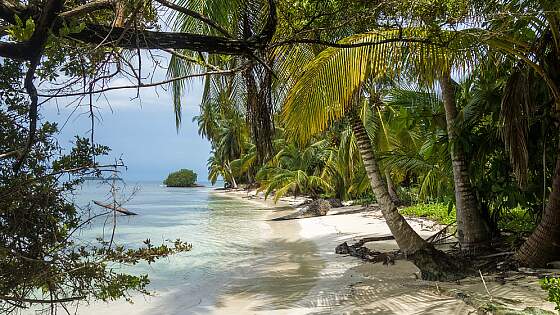 Strand auf den San Blas Inseln, Panama