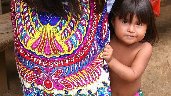Volk der Kuna auf den San Blas Inseln, Panama