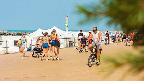 Flandern am Strand von Oostende