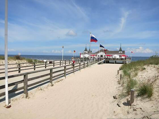 Insel Usedom: 3 Kaiserbäder - Seebad Ahlbeck, Seebrücke