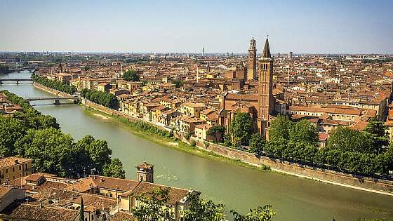 Italien, Venetien: Verona an der Etsch