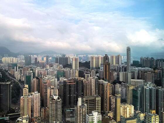 Hongkong: Blick auf Kowloon
