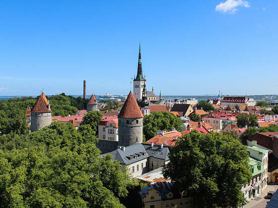 Tallinn, Estland: Türme der Stadtmauer