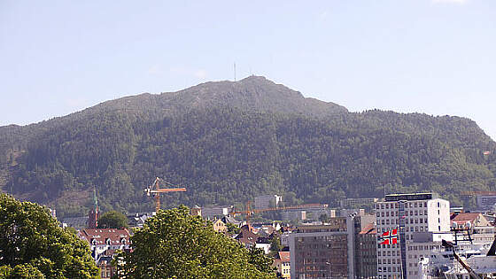 Norwegen, Bergen: Blick auf den Ulriken
