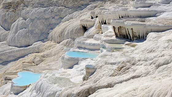 Südtürkei: Kalsinterrassen von Pamukkale