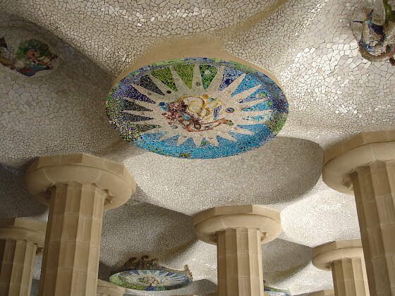 Barcelona, Spanien: im Parque Güell