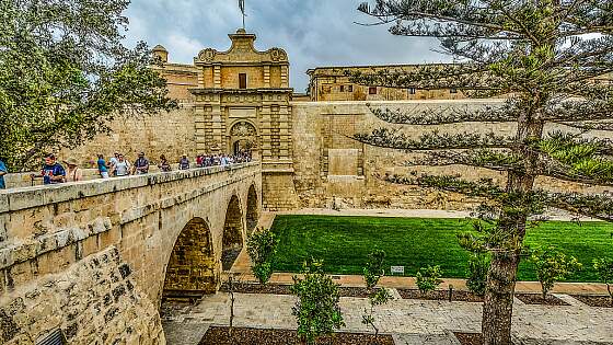 Malta: Stadtmauer von Mdina