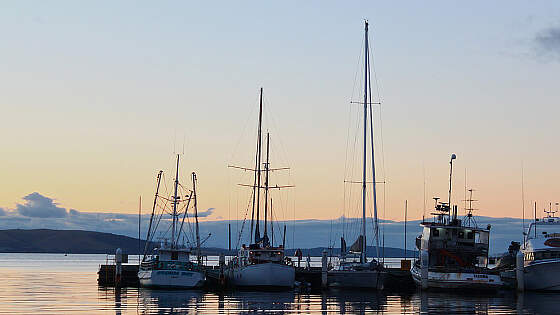 Tasmanien: Hafen von Hobart