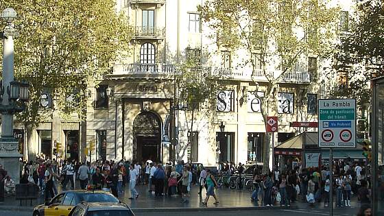 Barcelona: Blick auf die Ramblas