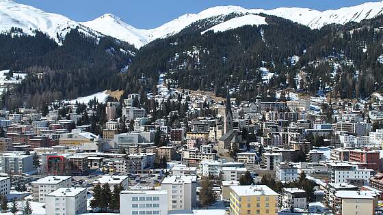 Graubünden, Schweiz: Blick auf Davos