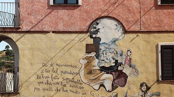 Italien, Sardinien: Orgoloso - Wandmalereien