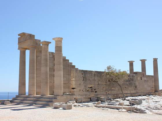 Rhodos, Griechenland: Akropolis von Lindos