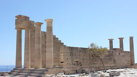 Rhodos, Griechenland: Akropolis von Lindos