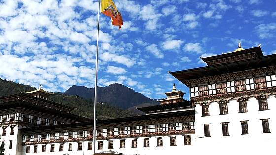 Bhutan: Klosteranlage Trashi Chhoe Dzong