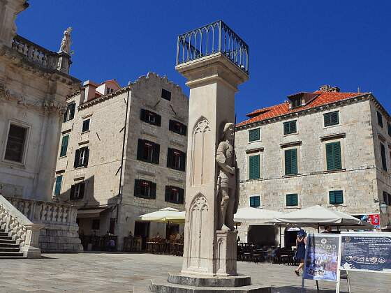 Dubrovnik, Kroatien: Rolandstatue