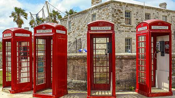 Telefonzellen auf Bermuda