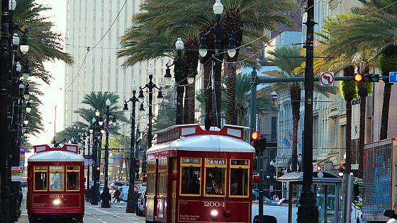 USA, New Orleans: Cable Cars