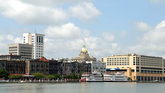 USA: Savannah am Savannah River