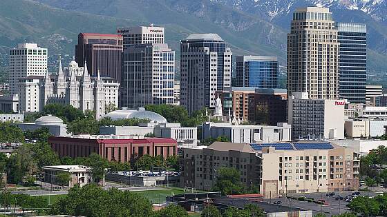 USA, Utah: Skyline Salt Lake City