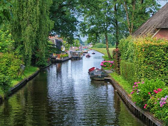 Overijsel: Kanäle von Giethoorn