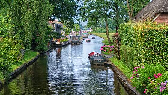 Overijsel: Kanäle von Giethoorn
