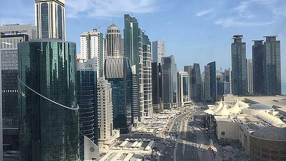 Doha, Katar: Blick auf die Westbay