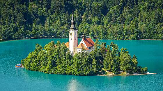 Slowenien, Bled: Bleder See
