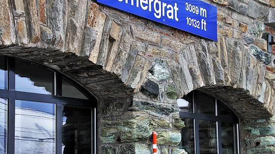 Schweiz, Wallis: Bahnstation Gornergrat