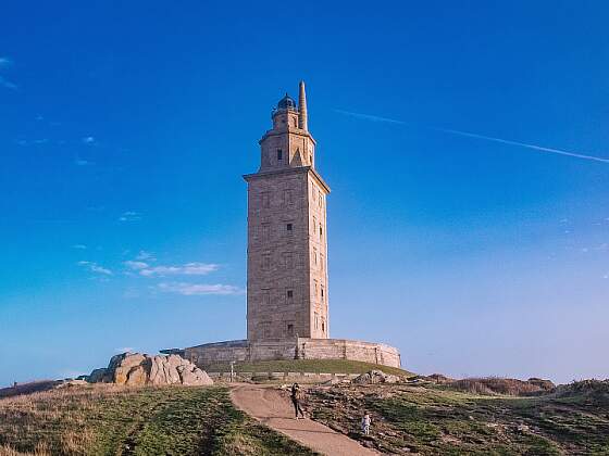 Spanien, La Coruna: Herkulesturm