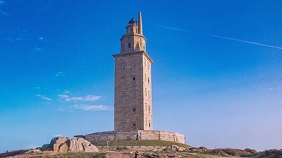 Spanien, La Coruna: Herkulesturm