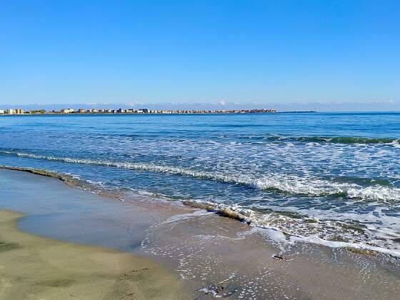 Schwarzmeerküste in Pomorie bei Nessebar