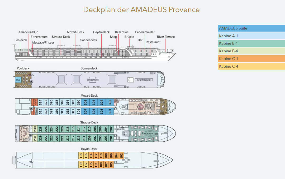 Amadeus Provence: Deckplan