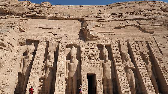 Ramses Tempel in Abu Simbel, Ägypten