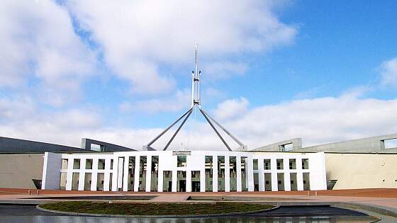 Parliament House in Canberra, Australien