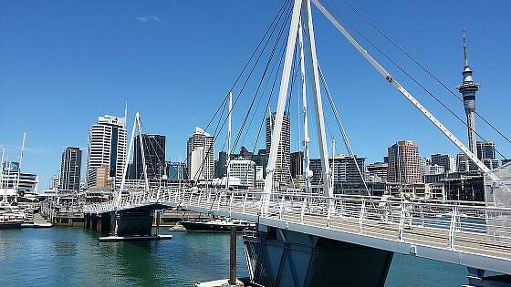 Wynyard Crossing in Auckland, Neuseeland