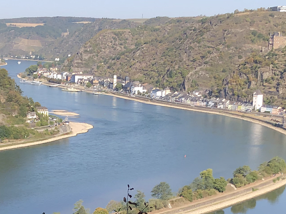 im Mittelrheintal - Blick auf St. Goar am Rhein