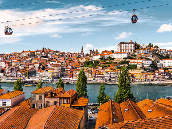 am Douro: Seilbahn in Porto