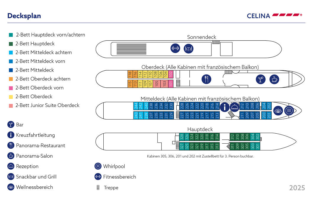 MS Celina: Deckplan